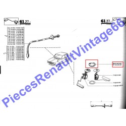 Ecrou de jauge de carburant pour Renault 12, Renault 15 et Renault 17