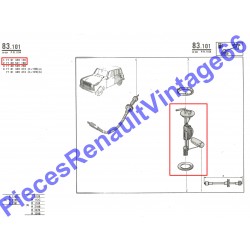 Jauge à essence pour Renault 4 tous modèles avec joint en liège