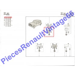 Rotule de bras supérieur pour Renault 4L Renault 4F Renault 6