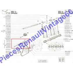 Tendeur de chaine de distribution à ressort pour Renault 12, Renault 15, Renault 19, Renault 9