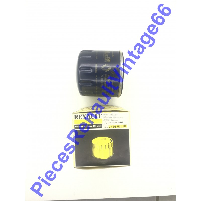 Filtre à huile pour Renault 14, Renault 12 break, Renault 18, Renault 30 Renault 20 référence 7701031111 Filtre à huile pour Renault 14, Renault 12 break, Renault 18, Renault 30 Renault 20 référence 7701031111