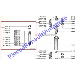 Amortisseur arrière hydraulique pour Renault 12 berline